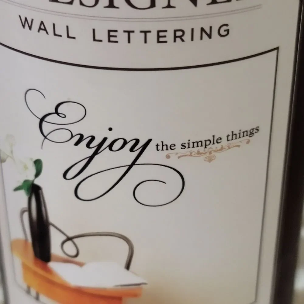 DCWV HOME Rub-On Removeable Vinyl Wall Lettering